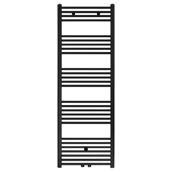 Belrad Belrad Handdoekradiator - Midden Aansluiting - 721W - 160x50cm - Mat Zwart