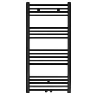 Belrad Belrad Handdoekradiator - Midden Aansluiting - 558W - 110x60cm - Mat Zwart