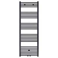 Belrad Belrad Handdoekradiator - Midden Aansluiting - 828W - 160x60cm - Mat Zwart