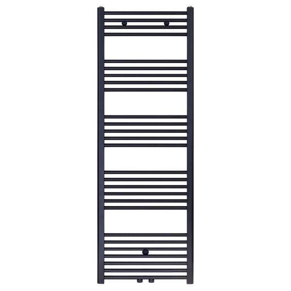 Belrad Belrad Handdoekradiator - Midden Aansluiting - 828W - 160x60cm - Mat Zwart