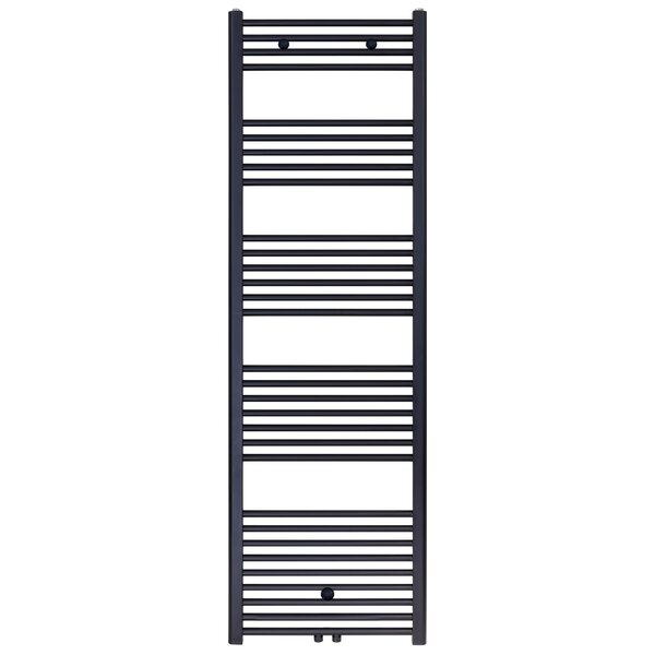 Belrad Belrad Handdoekradiator - Midden Aansluiting - 944W - 180x60cm - Mat Zwart
