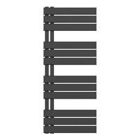 Belrad Belrad Handdoekradiator - Zij Aansluiting - 593W - 120x50cm - Mat Zwart