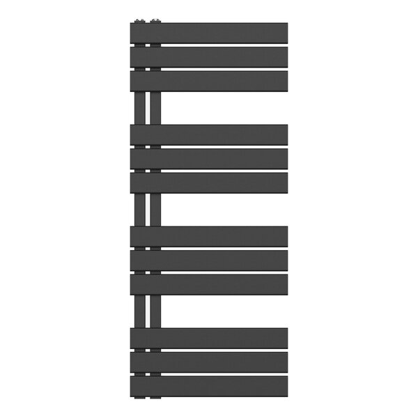 Belrad Belrad Handdoekradiator - Zij Aansluiting - 593W - 120x50cm - Mat Zwart