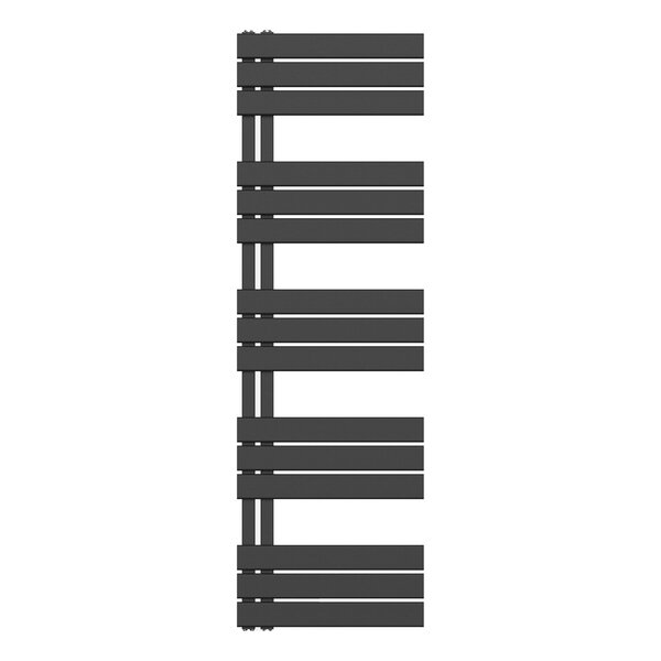 Belrad Belrad Handdoekradiator - Zij Aansluiting - 755W - 160x50cm - Mat Zwart