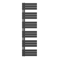 Belrad Belrad Handdoekradiator - Zij Aansluiting - 890W - 180x50cm - Mat Zwart