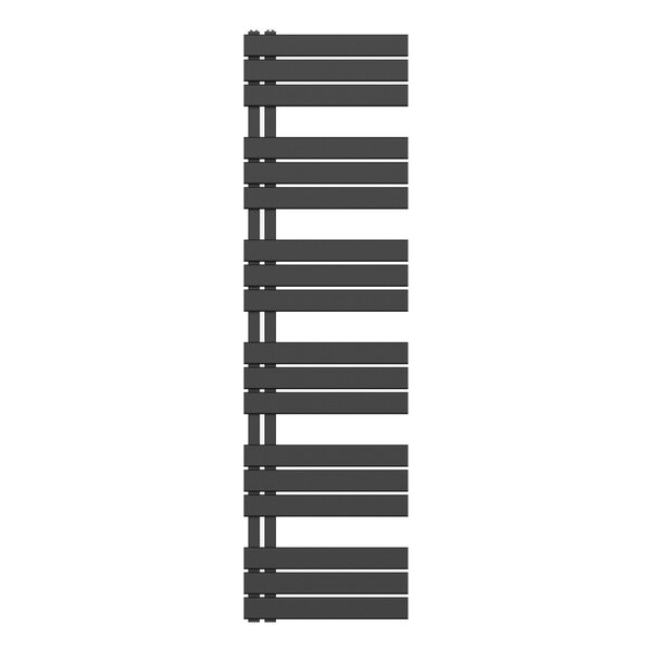 Belrad Belrad Handdoekradiator - Zij Aansluiting - 890W - 180x50cm - Mat Zwart