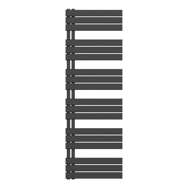 Belrad Belrad Handdoekradiator - Zij Aansluiting - 1021W - 180x60cm - Mat Zwart