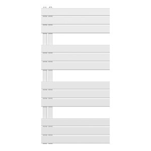 Belrad Handdoekradiator - Zij Aansluiting - 681W - 120x60cm - Wit