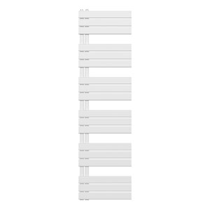 Belrad Handdoekradiator - Zij Aansluiting - 890W - 180x50cm - Wit