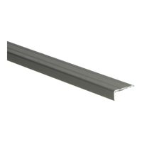 PPC Hoeklijnprofiel - Zelfklevend - Aluminium - 100x1cm - Geborsteld RVS