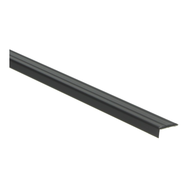 PPC Hoeklijnprofiel - Zelfklevend - Aluminium - 100x1cm - Zwart