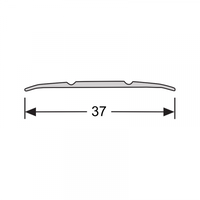 PPC Dilatatieprofiel - Zelfklevend - Aluminium - 100x3,7cm - RVS