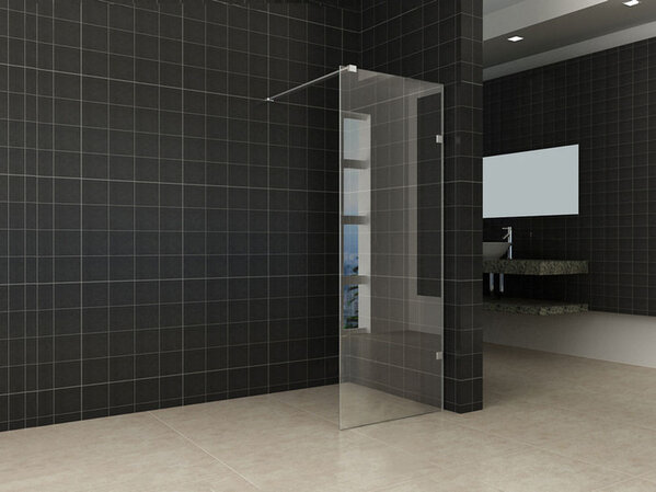 Wiesbaden Wiesbaden Less Profielloos Inloopdouche - Nano Coating - 8mm Helder Glas - 60x200cm - Chrome