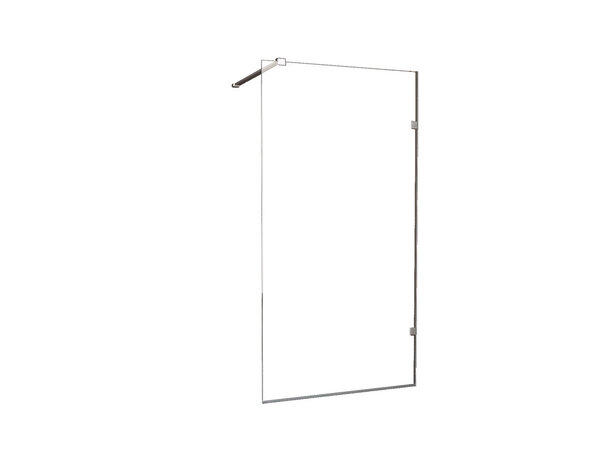Wiesbaden Wiesbaden Less Profielloos Inloopdouche - Nano Coating - 8mm Helder Glas - 60x200cm - Chrome