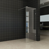 Wiesbaden Wiesbaden Less Profielloos Inloopdouche - Nano Coating - 8mm Helder Glas - 60x200cm - Geborsteld RVS