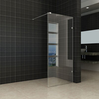 Wiesbaden Wiesbaden Less Profielloos Inloopdouche - Nano Coating - 8mm Helder Glas - 80x200cm - Geborsteld RVS