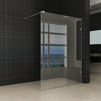 Wiesbaden Wiesbaden Less Profielloos Inloopdouche - Nano Coating - 8mm Helder Glas - 120x200cm - Chrome
