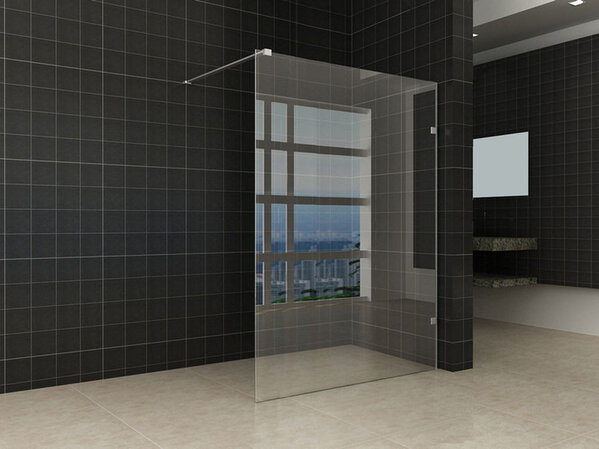 Wiesbaden Wiesbaden Less Profielloos Inloopdouche - Nano Coating - 8mm Helder Glas - 120x200cm - Chrome