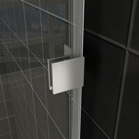 Wiesbaden Wiesbaden Less Profielloos Inloopdouche - Nano Coating - 8mm Helder Glas - 50x200cm - Chrome