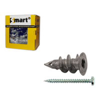 Smart Smart Metalen Gipskartonplug + Schroef - Verzinkt - 4,5x30mm - 25 Stuks