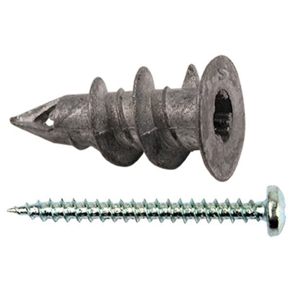 Smart Smart Metalen Gipskartonplug + Schroef - Verzinkt - 4,5x30mm - 25 Stuks