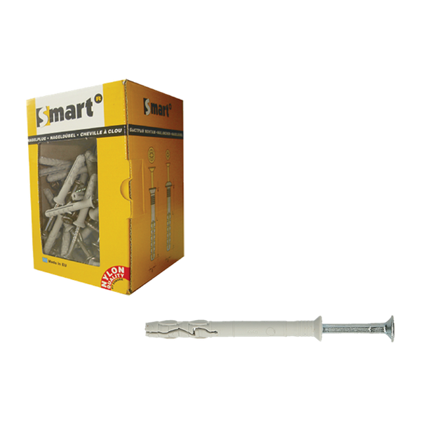 Smart Smart Nagelplug VK + Schroef - 5x50mm - 100 Stuks