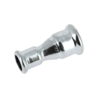 Bonfix Bonfix Press Rechte Verloopkoppeling - CV - Pers - Staalverzinkt - 22x15mm
