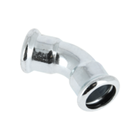 Bonfix Bonfix Press Bocht 45° - CV - Pers - Staalverzinkt - 22x22mm