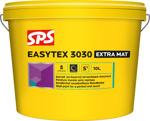 SPS SPS Easytex 3030 Extra Mat Muurverf - 10L - Wit