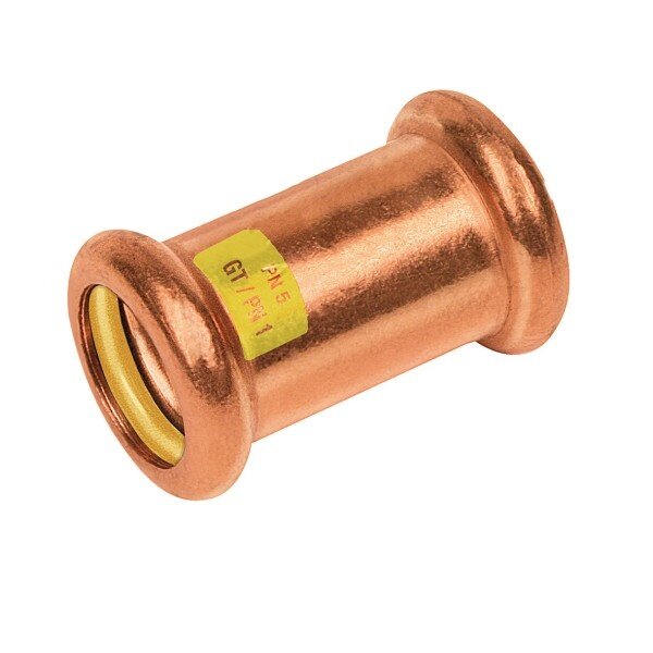 Bonfix Bonfix Press Rechte Koppeling - Gas - Pers - Roodkoper - 22x22mm