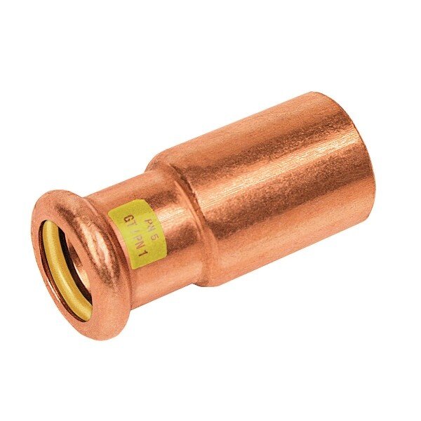 Bonfix Bonfix Press Insteekkoppeling - Gas - Pers - Roodkoper - 22x15mm