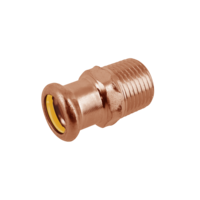 Bonfix Bonfix Press Puntstuk - Gas - Pers x Buitendraad - Roodkoper - 12mm x 3/8"