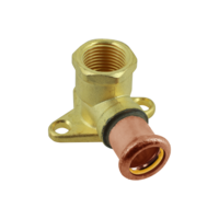 Bonfix Bonfix Press Muurplaatkoppeling - Gas - Pers x Binnendraad - Roodkoper - 22mm x 3/4"