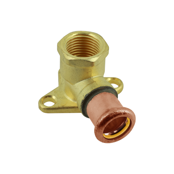 Bonfix Bonfix Press Muurplaatkoppeling - Gas - Pers x Binnendraad - Roodkoper - 22mm x 3/4"