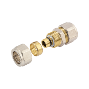 Bonfix Alu-Knel Rechte Verloopkoppeling - Knel - 16x15mm