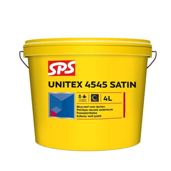 SPS SPS Unitex 4545 Satin Zijdeglans Acrylaat Muurverf - 4L