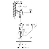 Geberit Geberit Duofix Basic UP100 Inbouwreservoir - 112x50x12cm