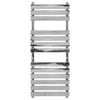 Flora Handdoekradiator - Zij Aansluiting - 130x50cm - 430W - Chroom