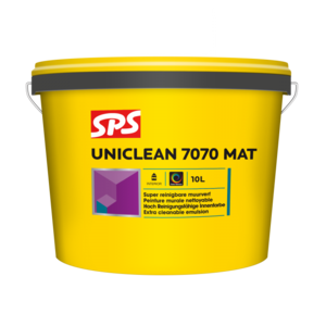 SPS Uniclean 7070 Mat Muurverf - Wit - 10L