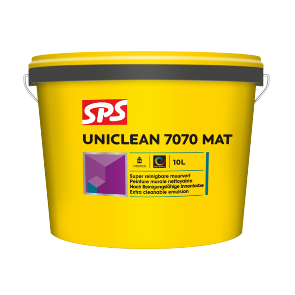 SPS SPS Uniclean 7070 Mat Muurverf - Waterbasis - Wit - 10L