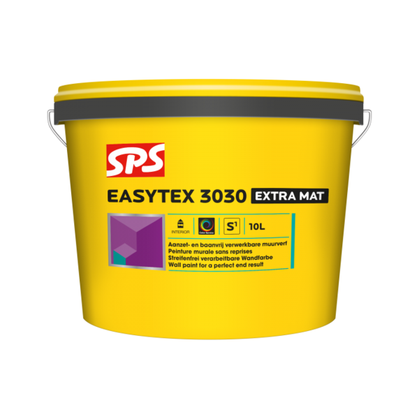 SPS SPS Easytex 3030 Extra Mat Muurverf - Waterbasis - Wit - 10L