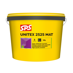 SPS Unitex 2525 Mat Muurverf - Wit - 10L