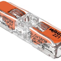 Wago Wago 221 Doorverbindingsklem - 4mm² - 2-Polig - 12 stuks