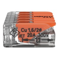 Wago Wago 221 Lasklem - 4mm² - 5-Polig - 8 stuks