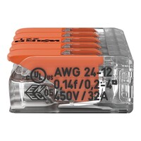 Wago Wago 221 Lasklem - 4mm² - 5-Polig - 8 stuks