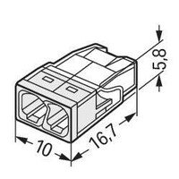 Wago Wago 2273 Lasklem - 2,5mm² - 2-Polig - 40 stuks