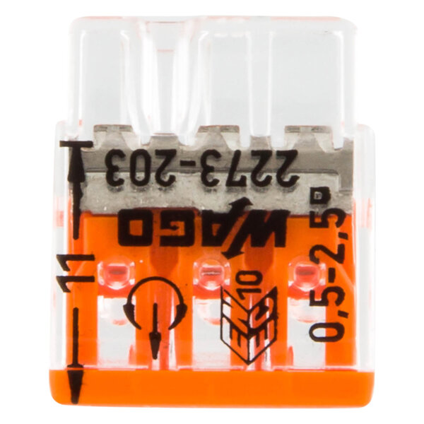 Wago Wago 2273 Lasklem - 2,5mm² - 3-Polig - 30 stuks