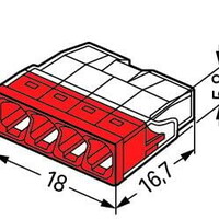 Wago Wago 2273 Lasklem - 2,5mm² - 4-Polig - 20 stuks