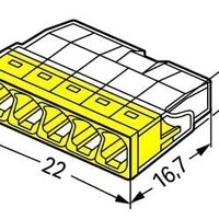 Wago Wago 2273 Lasklem - 2,5mm² - 5-Polig - 20 stuks