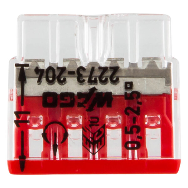 Wago Wago 2273 Lasklem - 2,5mm² - 4-Polig - 20 stuks